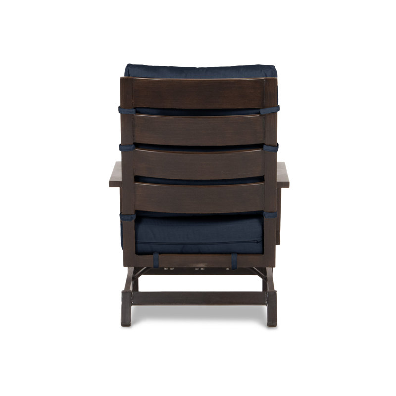 Bungalow Outdoor Lounge Chair, Spectrum Indigo Sunbrella® Plainweave