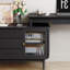 Bureau de direction rectangulaire en bois massif noir avec tiroirs-1586159363-1586159389