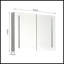 40 po X P 30 po Grande armoire à pharmacie rectangulaire en aluminium avec miroir H H