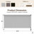  Cordless Outdoor Roller Shade, Assembly Free Patio Sun Shade with Upgraded 420 GSM Fabric for 95% UV Blockout, Weather-Resistant Blinds for Indoor & Outdoor Use-1862593798-1862593792