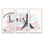 With With Paris Eiffel Tower - 3 pièces, cadre flottant, impression sur toile-652264042-652264046