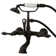 Hot Springs Triple Handle Wall Mounted Clawfoot Tub Faucet with Handshower