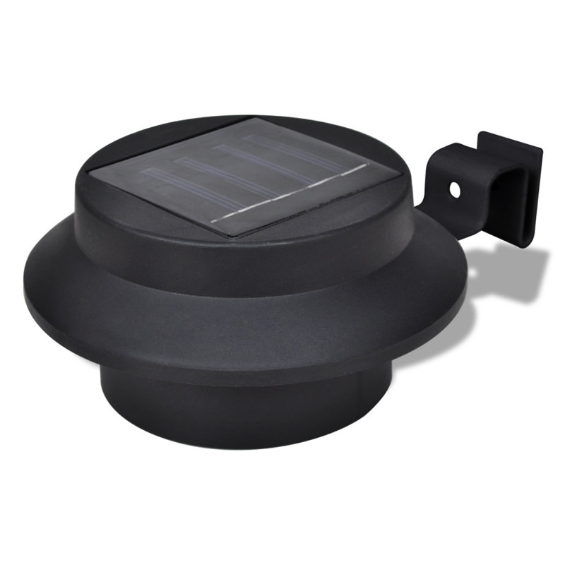 Solar Powered Integrated LED Pathway Light Pack, Black