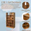 Bibliothèque 2 en 1, vitrine pour arbre à chat-52424478