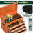 41.1'' Detachable Toolbox Storage Cabinet, 5-Drawer Tool Chest with Wheels (Orange)-741313978