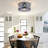 Crystal Ceiling Fan Light Kit with Remote Control