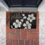  Tapis de porte recyclé à motif antidérapant Welcome Blooms & Geometric, 18 po x 30 po-1804213171