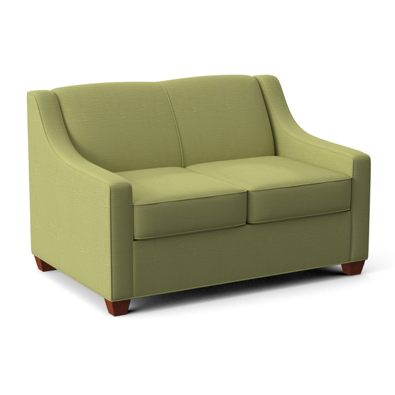 Phillips 52" Square Arm Sofa Bed with Reversible Cushions, BM Cherry, Dorset Ash
