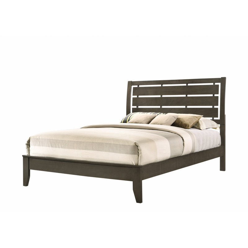 Ensemble de chambre à coucher 2 pièces avec table de chevet Belfast Mod Grey, Simple