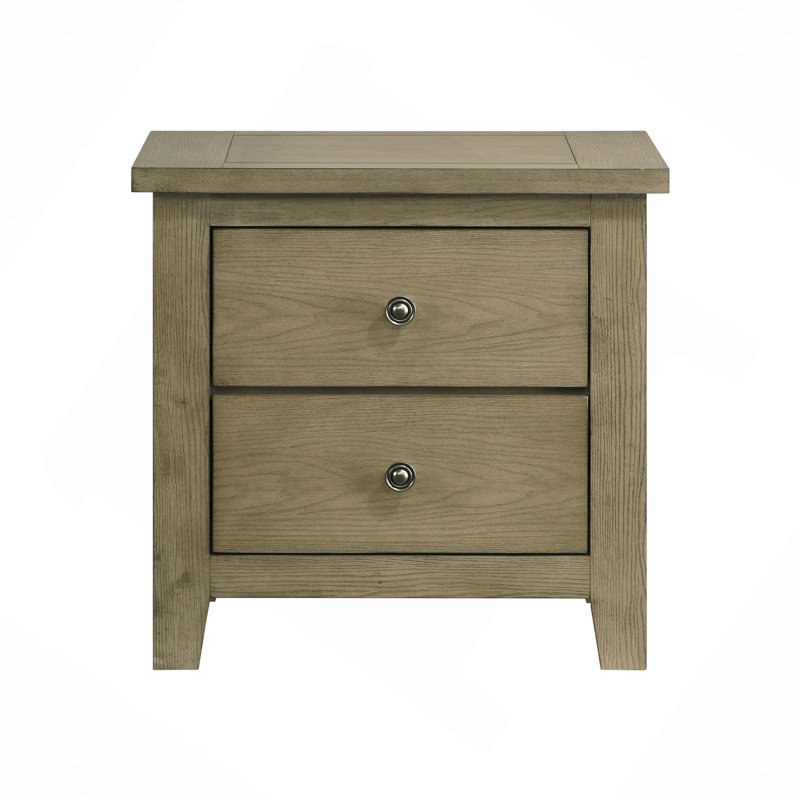 Fully Assembled 2-Drawer Nightstand