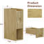 Space-Saving Narrow Nightstand with 2 Drawers and Open Storage-678710765
