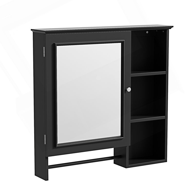Armoire de rangement murale pour salle de bain, armoires à pharmacie avec grande porte miroir (meuble-lavabo non inclus), armoire de vestibule