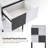 Isaish Accent Salon Storage Utility Cart