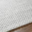 Tapis rectangulaire en polyester / laine gris-406981421