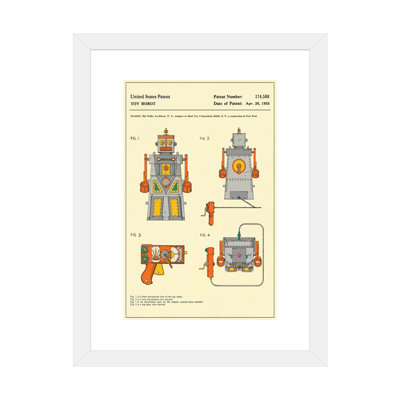 Décoration murale pour enfants brevetée Sid Noble (Ideal Toy Corporation) («Robert the Robot»)