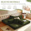 Canapé-lit modulaire convertible avec matelas en mousse à mémoire de forme - aucun assemblage requis, canapé-lit peu encombrant pour salon, chambre à coucher, studio-333886448