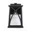 Petite lanterne murale d'extérieur 1 lumière en bronze huilé avec verre transparent l 8 po x H 12,5 po-70886222