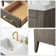 72'' Double Bathroom Vanity with Engineered Marble Top