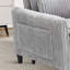 Chaise d'appoint convertible rembourrée en velours côtelé-1487939881