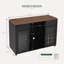 Grande armoire à café avec espace réfrigérateur, mini armoire avec rangement pour le vin, buffet pour la maison