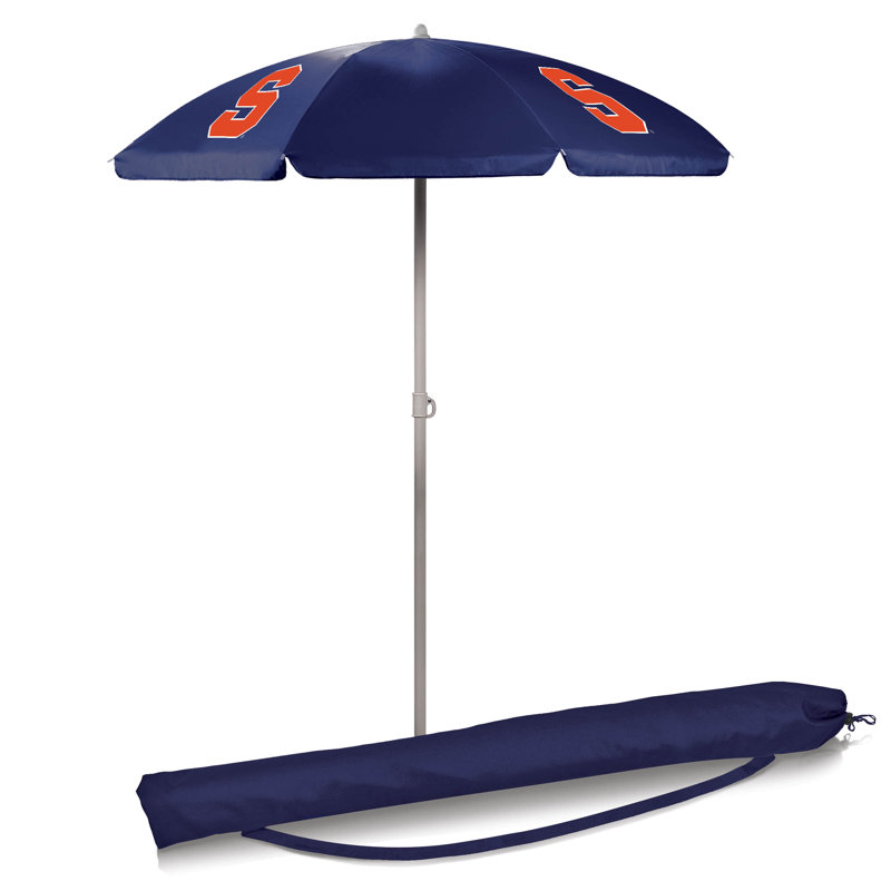 Parasol de plage 5,5 pi Ncaa, Bleu marine, Syracuse