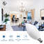 UL-Listed 60-Watt Equivalent 6W C11 LED Candle Light Bulb E12 Base In Daylight 5000K (6-Pack)