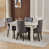 Dark Grey Ring Back Chairs#4