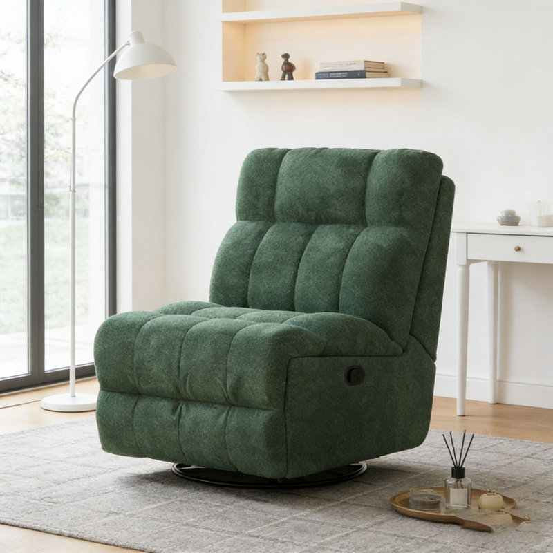 Fauteuil inclinable et pivotant à 360 °, Vert