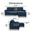 Canapé modulaire réversible avec méridienne Serta Harmon-1282876231-1259464630