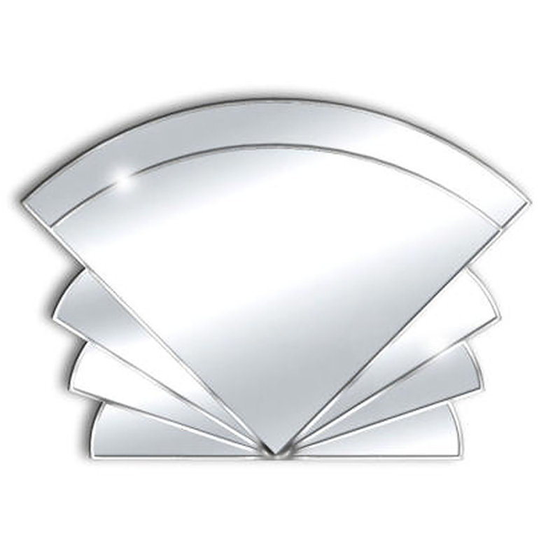 Giana Flat Wall Mirror, Silver