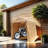 Outdoor Portable Gazebo Storage Shelter Shed With 2 Roll Up Zipper Doors & Vents Carport For Motorcycle Waterproof And UV Resistant Anti-Snow Portable Garage Kit Tent-111463318-111463320