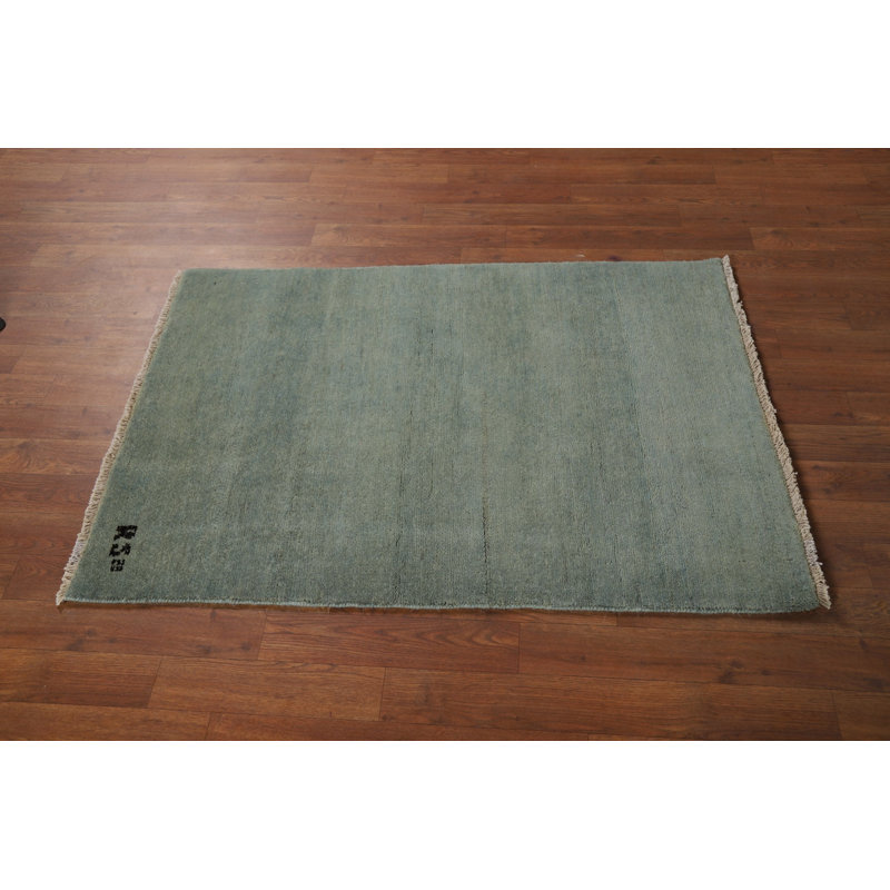 Tapis de vestibule moderne en laine fait à la main 3 x 4 Gabbeh