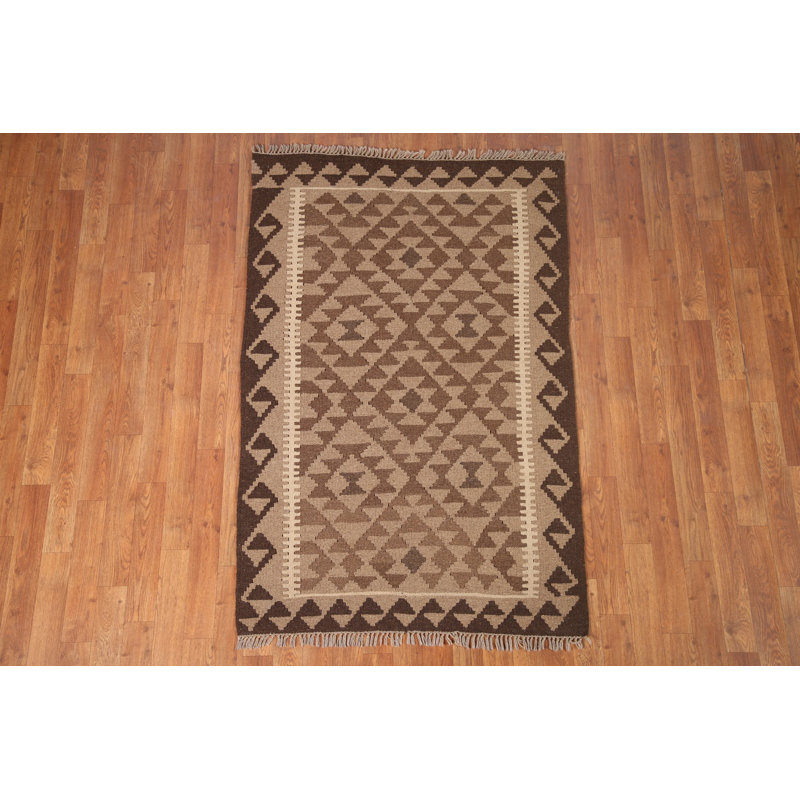 Tapis géométrique réversible Kilim 3 x 5