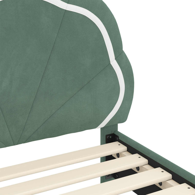 Bed Frame, European Single (90 x 200 cm), Sea Green