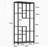 6-Tier Rustic Brown Industrial 8-Shelf Etagere Bookcase Storage