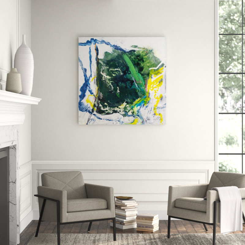 Pyrite by John Beard - Artist Enhanced Canvas Print, Black Framed Canvas, 40" H x 40" W x 1.75" D
