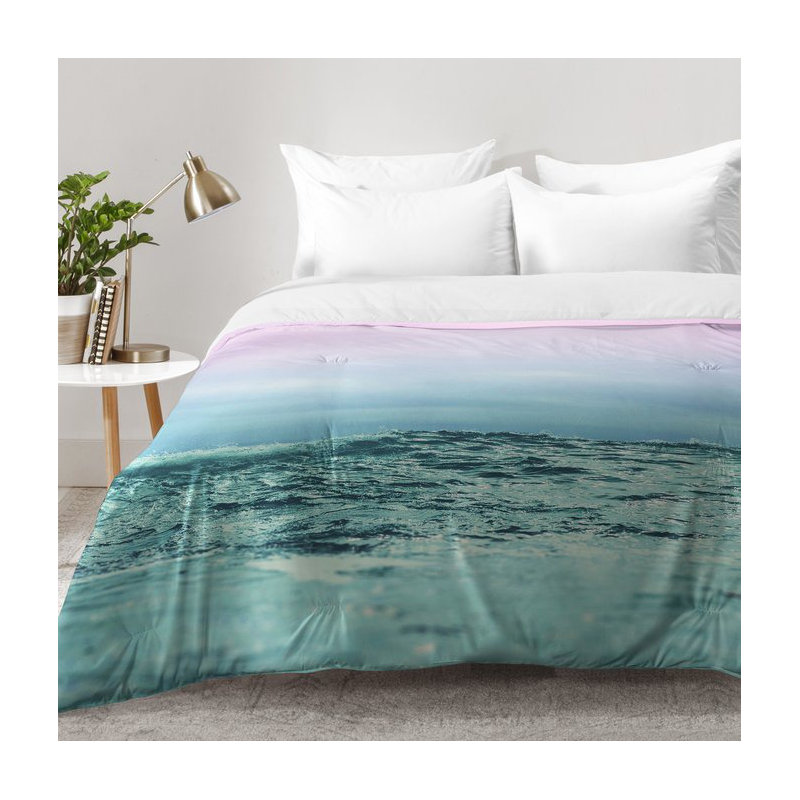 Leah Flores Coastal Polyester Comforter, Full/Queen Comforter + 2 Standard Shams
