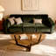 Table basse triangulaire moderne en verre