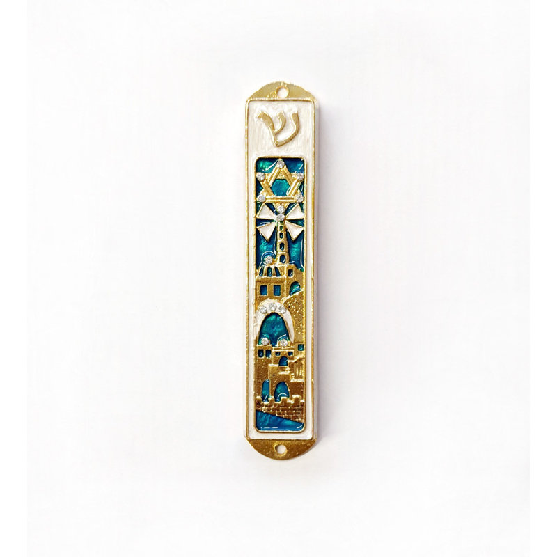 City Design Mezuzah, Bleu sarcelle