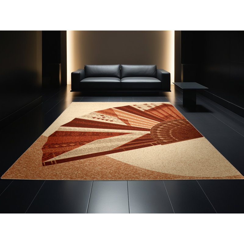 Tapis moelleux moelleux d'inspiration mondiale Dormont, 5 x 8