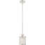 Luminaire suspendu cylindrique simple à 1 lumière avec accents de cristal Belisle-561571424