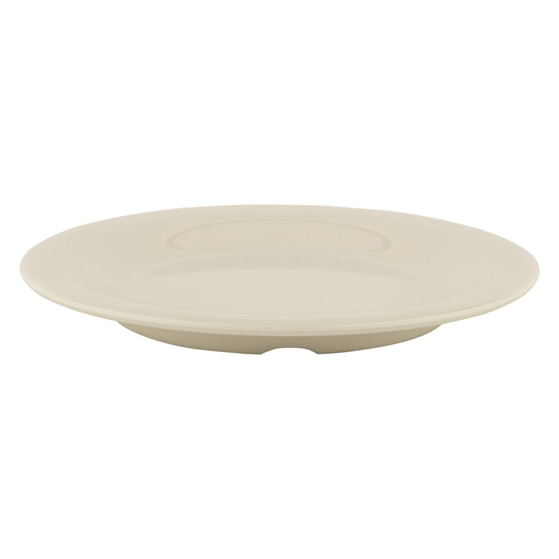  Assiette de présentation en mélamine 6,5 po, 12 pièces, Ivoire