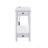 White Finish Accent Table W/USB