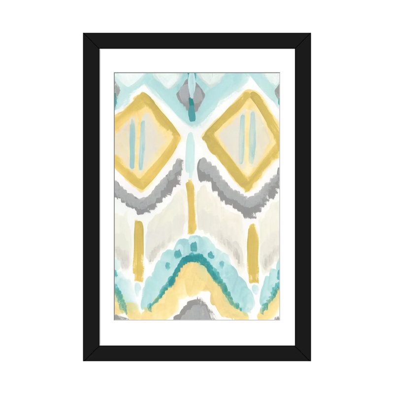 « textile impression ii », reproduction sur toile, H 24 po x l 16 po x P 1 po, Papier d'art encadré noir, Blanc