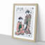Two Geisha by Isoda Koryusai - Picture Frame Painting Print-55614577-55614578