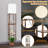Floor Lamp With Shelves, Wireless Charger, USB A+C Ports, 2 AC Outlets, 3 Color Temperature LED Bulb For Living Room, Bedroom, Office-1643840921