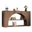 Console 55 po avec rangement à 3 niveaux, canapé d'entrée en bois pour couloir, salon, chêne brun