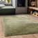 Tachiana Hand Tufted Shaggy Sage Area Rug