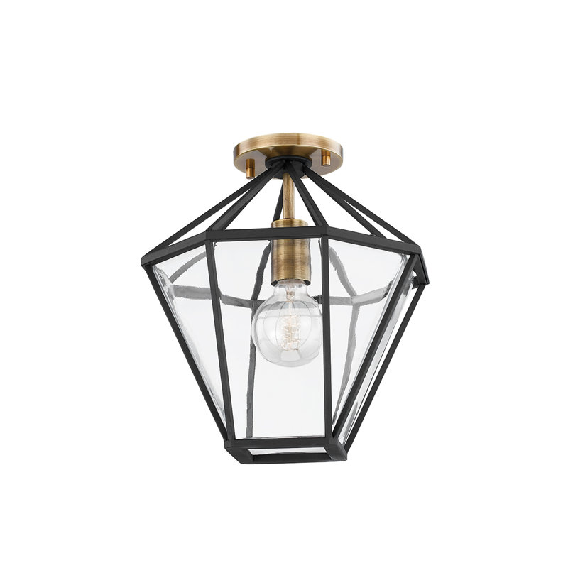 MOSS 1 LIGHT SEMI FLUSH