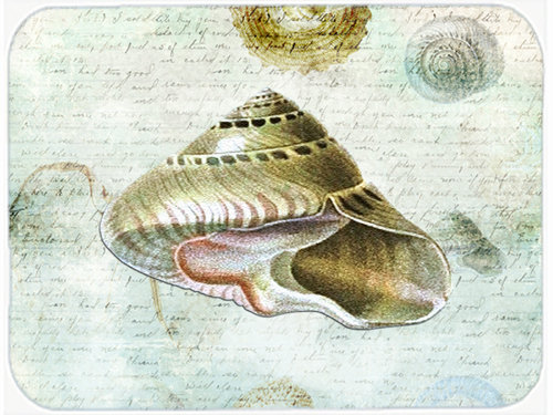 Caroline's Treasures Shells Glass Cutting Board